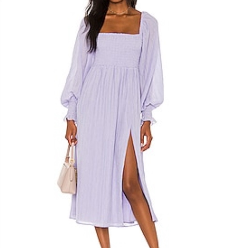 NWOT House of Harlow 1960 x Sofia Richie Portofino Dress in Periwinkle